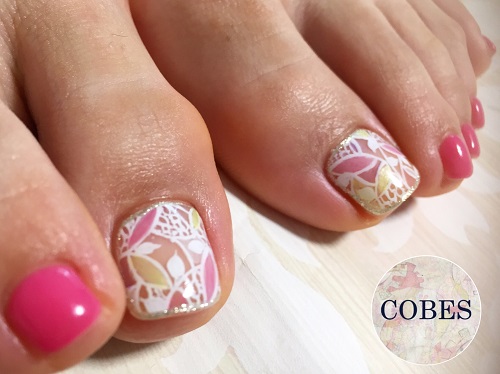 レース調アート フットネイル Nail Salon Cobes