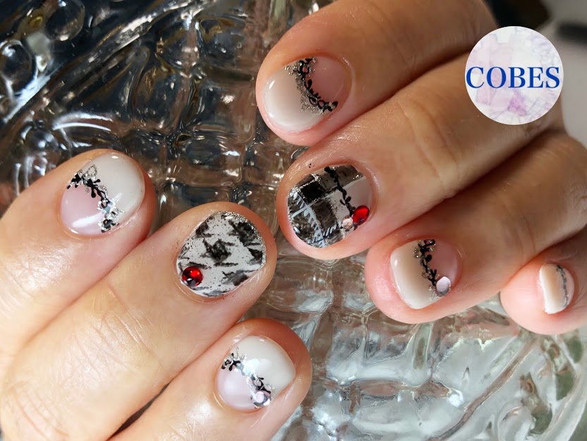 冬の猫ネイル ジェルネイル Nail Salon Cobes